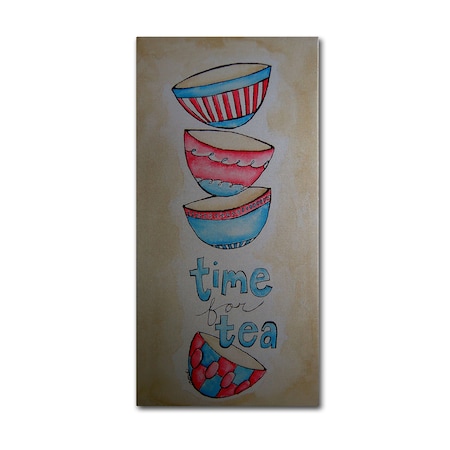 Nicole Dietz 'Tea Time' Canvas Art,16x32